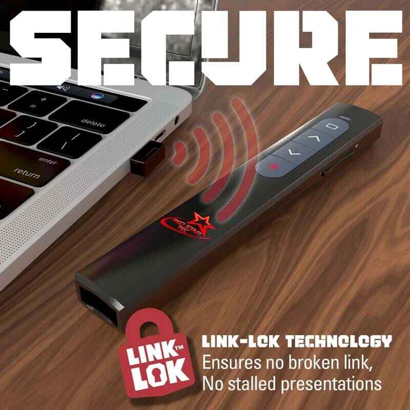 Red Star Tec PR-822 USB Presentation Clicker with Laser Pointer