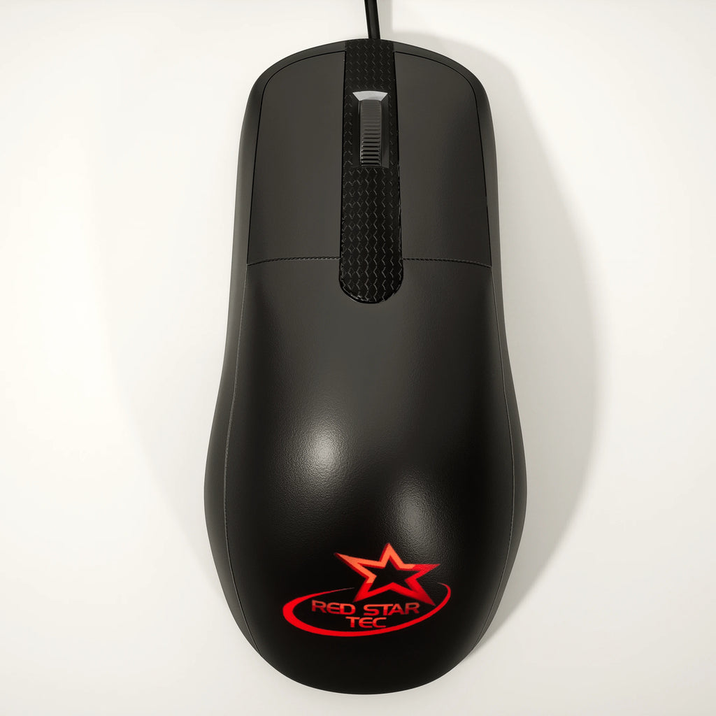 Red Star Tec WM-127b Accuclick  Full Size Wired Mouse